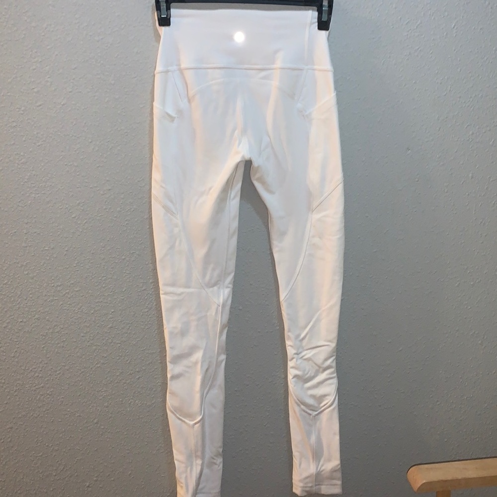Full Length White Lululemon Leggings